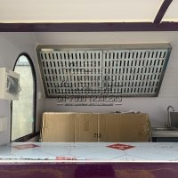 10FT Purple Small Round Food Trailer Ice Cream Food Trailer for Sale