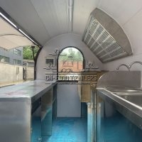 10FT Purple Small Round Food Trailer Ice Cream Food Trailer for Sale