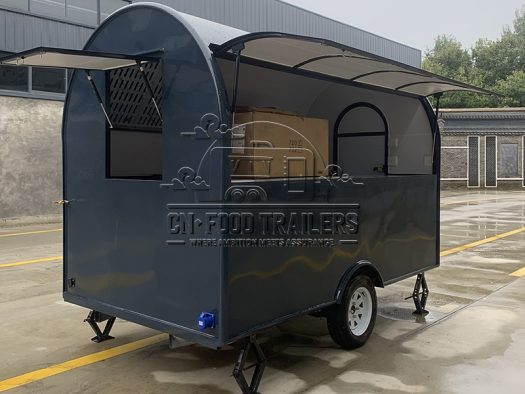 10FT Small Round Food Trailer for Ice Cream
