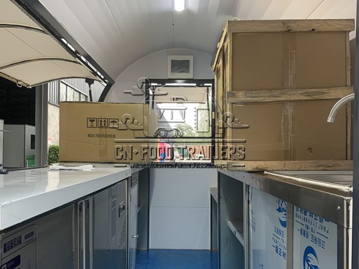 10FT Small Round Food Trailer for Ice Cream