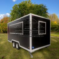 13FT Black Square Food Trailer