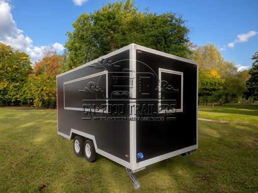 13FT Black Square Food Trailer