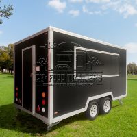 13FT Black Square Food Trailer