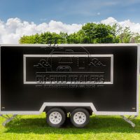 13FT Black Square Food Trailer