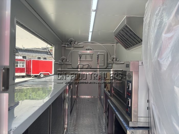 13FT Black Square Food Trailer