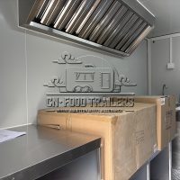13FT Blue Single Window Square Food Trailer Dessert Food Trailer for Sale