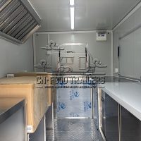 13FT Blue Single Window Square Food Trailer Dessert Food Trailer for Sale