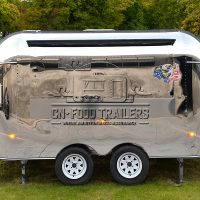 13FT Mirror Airstream Food Trailer for Mobile Bar, Coffee Bar and Tea House