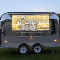13FT Mirror Airstream Food Trailer for Mobile Bar, Coffee Bar and Tea House