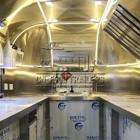 13FT Mirror Airstream Food Trailer for Mobile Bar, Coffee Bar and Tea House