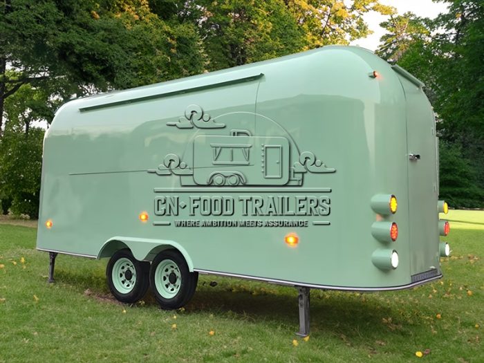 16.5ft Bean Green Airstream Food Trailer for Wedding