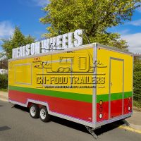 18FT Square Food Trailer Halal Food Trailers For Sale