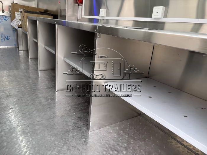18FT Square Food Trailer Halal Food Trailers For Sale
