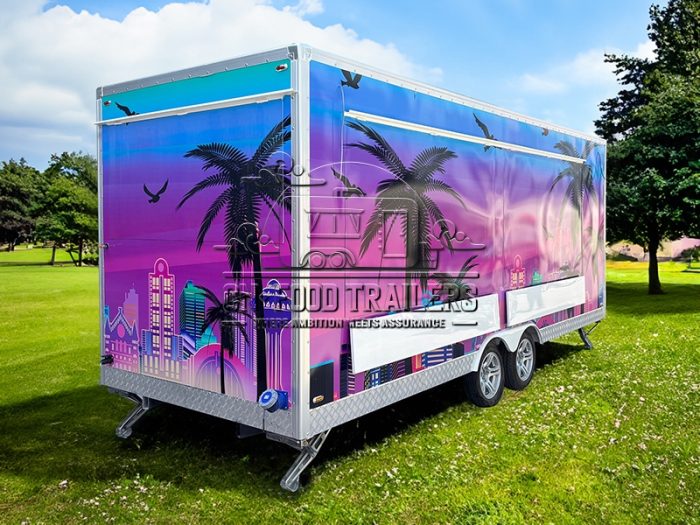 18ft Square Food Trailer
