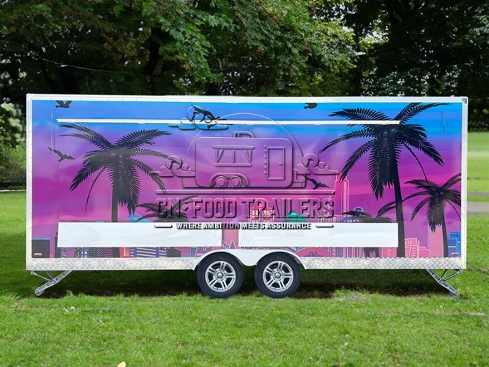 18ft Square Food Trailer