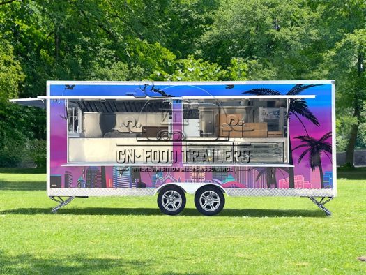 18ft Square Food Trailer