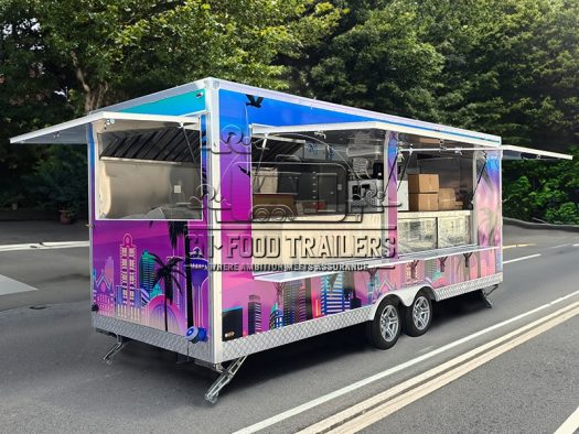 18ft Square Food Trailer