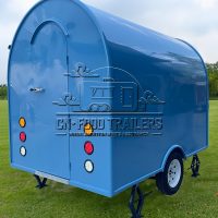 8.5FT Blue Small Round Food Trailer Event Catering Using Small Food Trailers for Sale