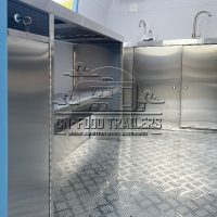 8.5FT Blue Small Round Food Trailer Event Catering Using Small Food Trailers for Sale