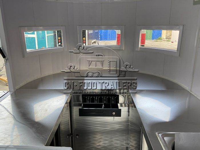 Grey Horse Food Trailer Snack Food Trailer for Sale