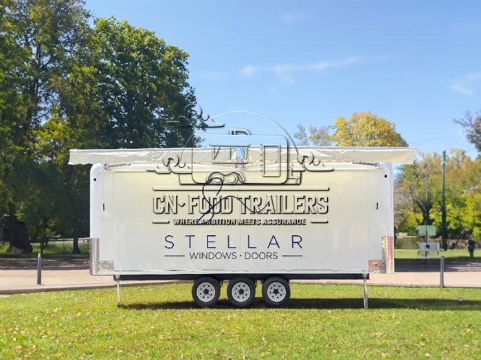 White Square Stage Trailer
