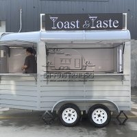 11.5FT Dark Grey Horse Food Trailer for Bar