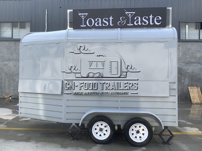 11.5FT Dark Grey Horse Food Trailer for Bar