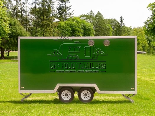 13FT Green Square Food Trailer Taco Food Trailer for Sale