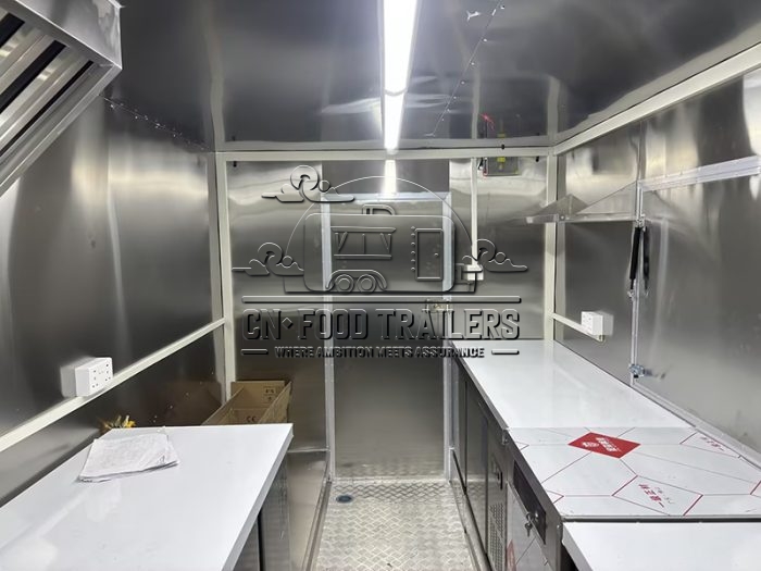13FT Green Square Food Trailer Taco Food Trailer for Sale