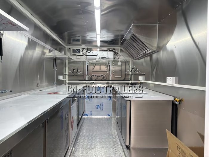 13FT Green Square Food Trailer Taco Food Trailer for Sale