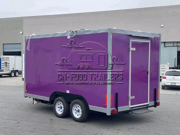 13FT Purple Square Food Trailer