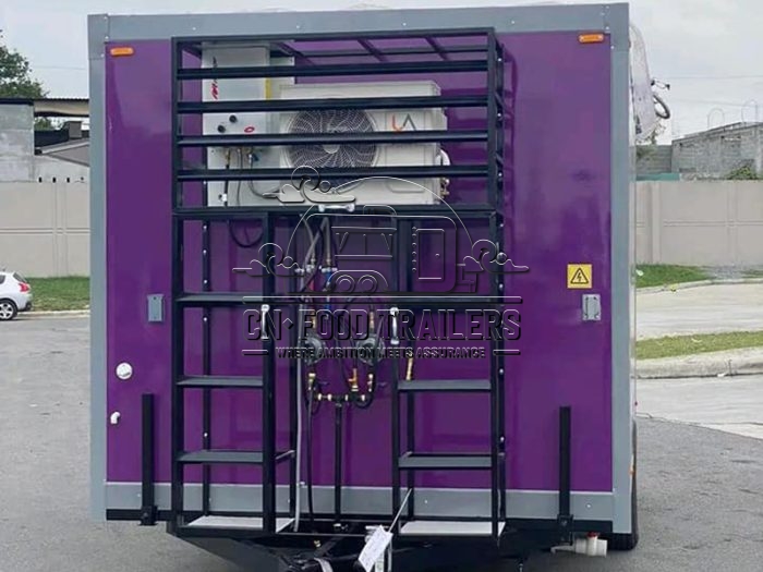 13FT Purple Square Food Trailer