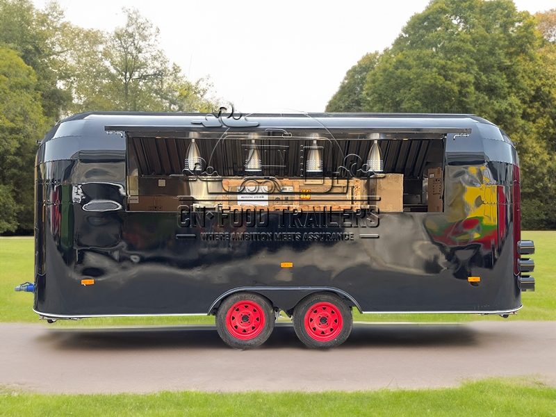 15FT Black Airstream Food Trailer
