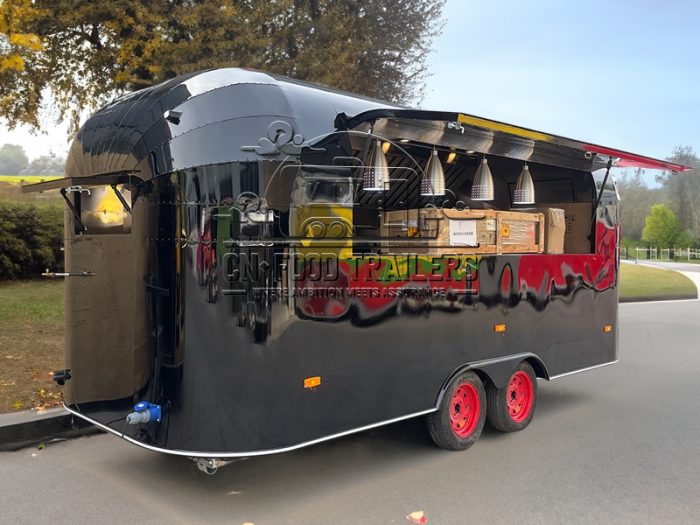 15FT Black Airstream Food Trailer