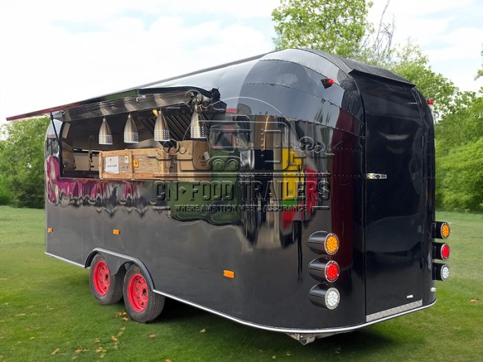 15FT Black Airstream Food Trailer