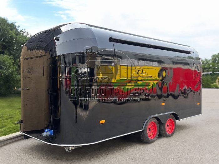 15FT Black Airstream Food Trailer