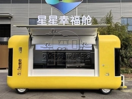 16.5FT Yellow Flying Wing Cloud Warehouse Food Trailer