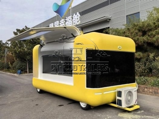 16.5FT Yellow Flying Wing Cloud Warehouse Food Trailer