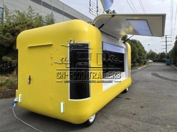 16.5FT Yellow Flying Wing Cloud Warehouse Food Trailer