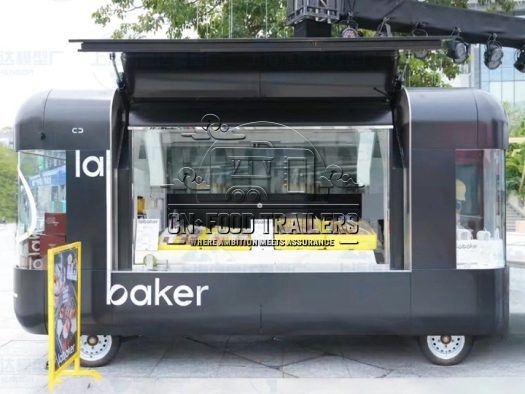 16.5ft Black Flying Wing Cloud Warehouse Food Trailer for Baked Bread and Cakes