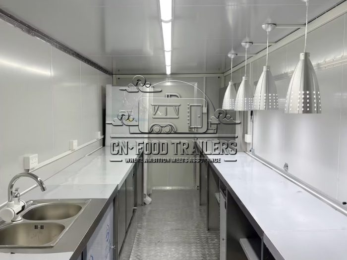 18FT Full Car Sticker Square Food Trailer