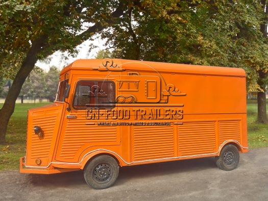 Orange Electric Food Trailer