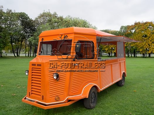 Orange Electric Food Trailer