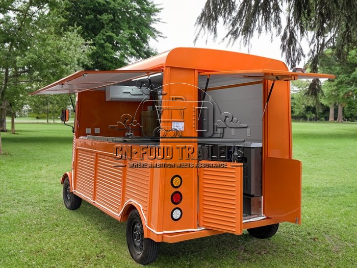Orange Electric Food Trailer