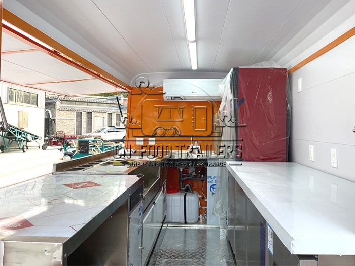 Orange Electric Food Trailer