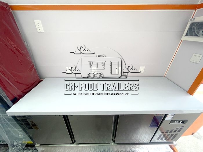 Orange Electric Food Trailer