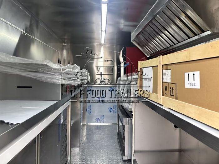 White Electric Food Trailer
