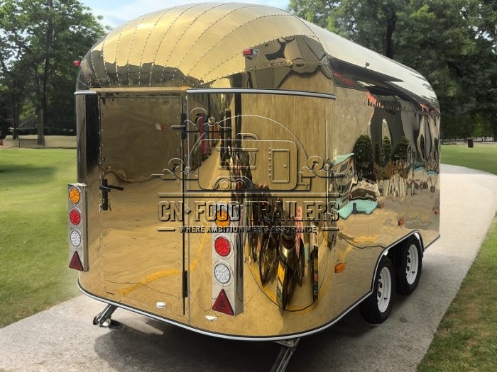 13FT Gold Airstream Food Trailer