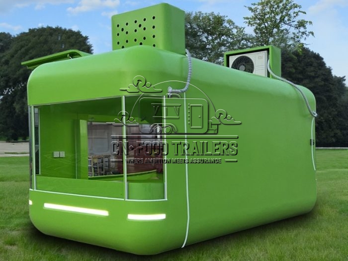 16.5FT Green Flying Wing Cloud Warehouse Food Trailer