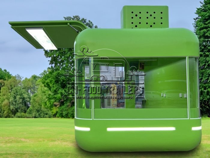 16.5FT Green Flying Wing Cloud Warehouse Food Trailer